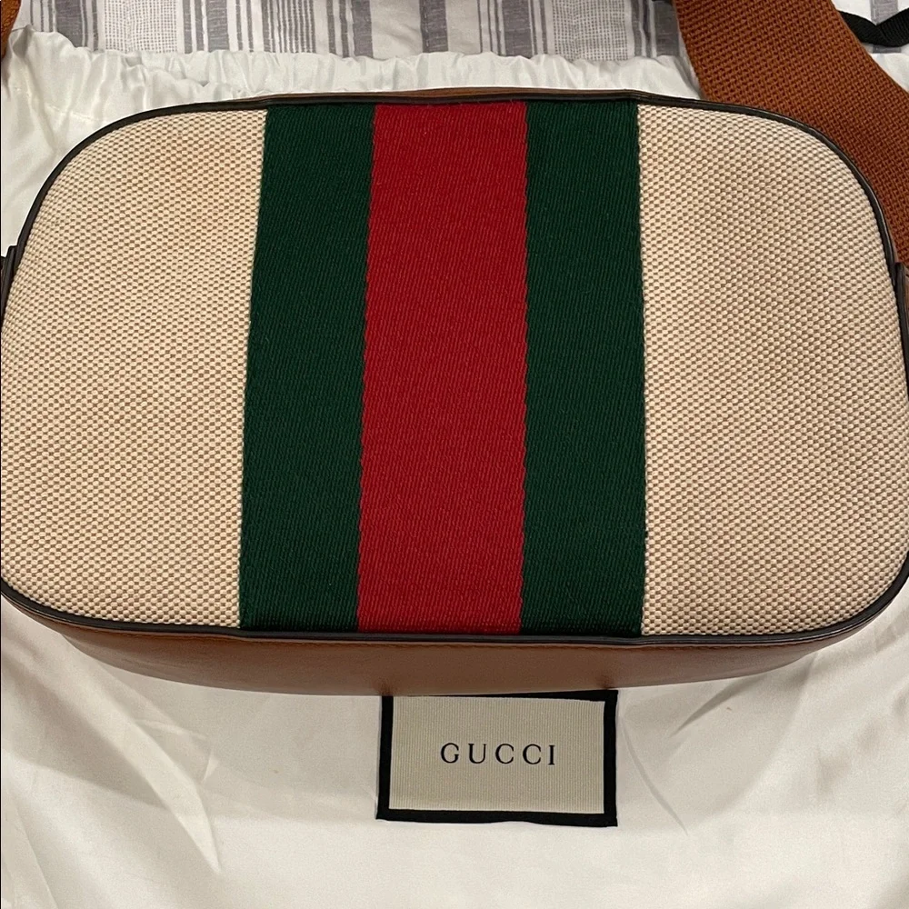 Gucci Canvas Messenger Bag - Picture 4 of 12